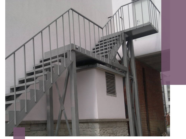 Монтаж пожарных лестниц под ключ в Новороссийске с гарантией качества