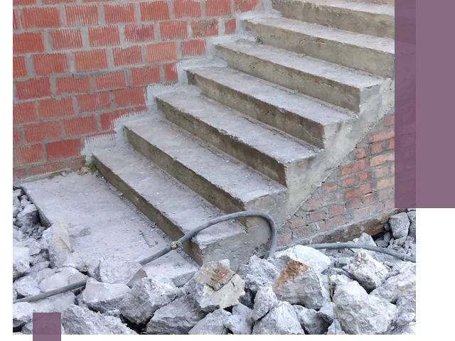 Демонтаж бетонных лестниц в Новороссийске: быстро и безопасно