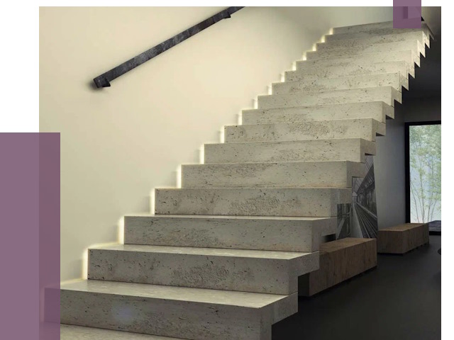 Облицовка бетонных лестниц в Новороссийске от 4594 руб/м2 