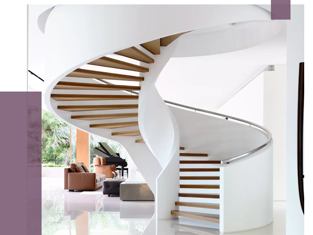 Винтовые лестницы в Новороссийске под ключ от 48488 руб. | ПРОЛЁТ-Нвр