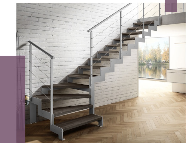 Г-образные лестницы под ключ в Новороссийске от 37004 руб. | ПРОЛЁТ-Нвр