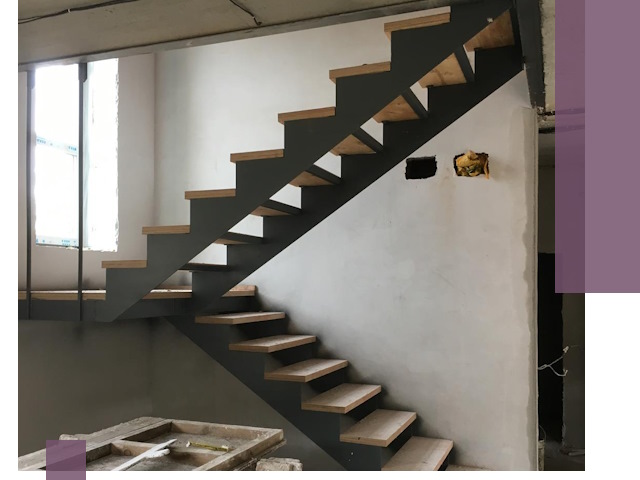 Изготовление лестниц на металлокаркасе в Новороссийске от производителя