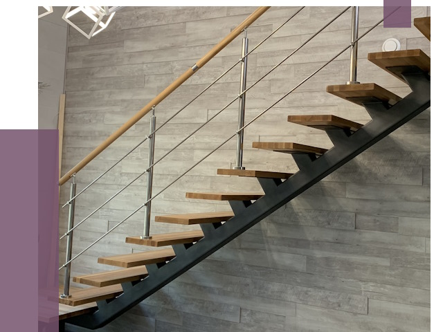 Изготовление лестниц на монокосоуре в Новороссийске от 76050 руб. 