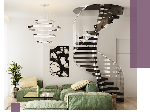 Лестницы для двухуровневой квартиры в Новороссийске — изготовление и монтаж