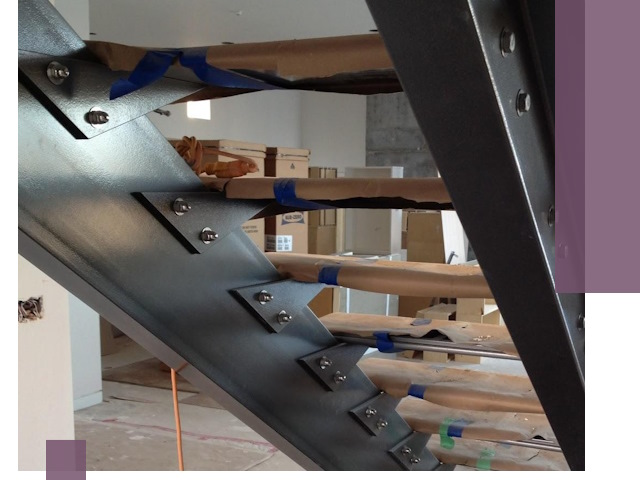 Усиление лестничных конструкций и усиление опор в Новороссийске