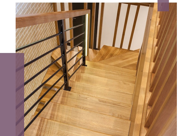 Лестницы из ясеня в Новороссийске под ключ от 10004 руб. 