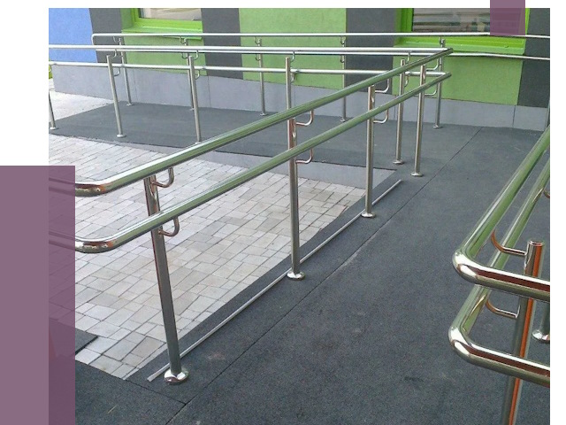 Ограждения пандусов в Новороссийске от 4338 руб. монтаж | ПРОЛЁТ-Нвр