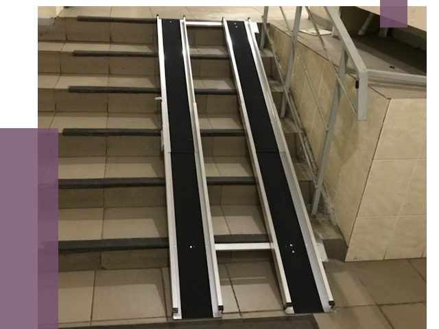 Установка пандуса в подъезд в Новороссийске от 7962 руб. под ключ | ПРОЛЁТ-Нвр