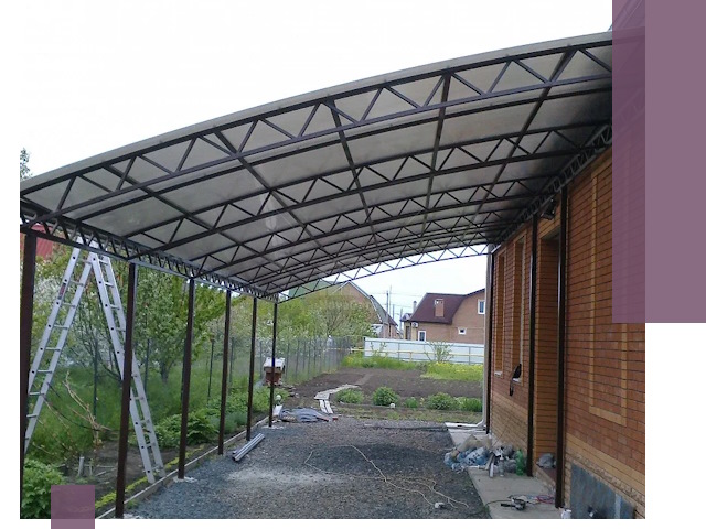 Профессиональный монтаж навесов под ключ в Новороссийске