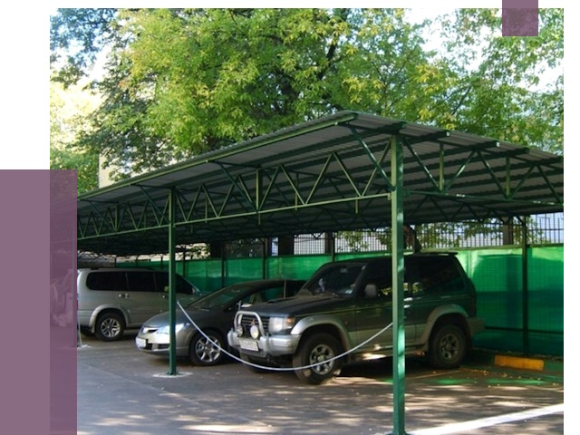 Навесы для парковки в Новороссийске от 80133 руб. заказать | ПРОЛЁТ-Нвр
