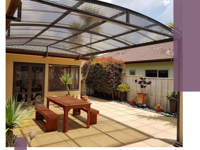 Навесы во двор под ключ в Новороссийске — изготовление и монтаж