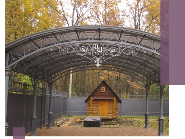 Кованые навесы премиум-класса под заказ в Новороссийске