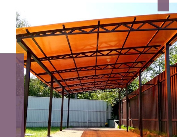 Односкатные навесы под ключ в Новороссийске от 13117 руб. 