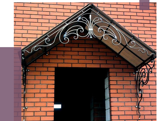 Металлические козырьки в Новороссийске от 10667 руб. 