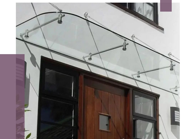 Стеклянные козырьки в Новороссийске от 18885 руб. | ПРОЛЁТ-Нвр