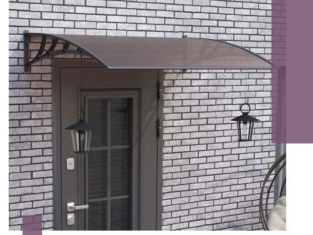 Недорогие козырьки и навесы под ключ в Новороссийске