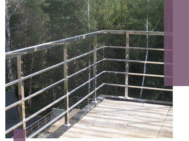 Парапеты из нержавеющей стали в Новороссийске — изготовление и монтаж