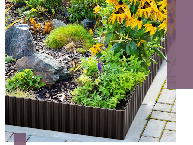 Металлические бордюры для клумб в Новороссийске — производство и монтаж