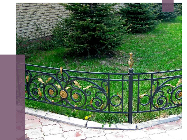 Кованые газонные ограждения в Новороссийске от 7605 руб. — ПРОЛЁТ-Нвр